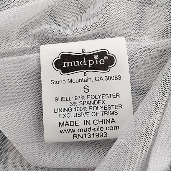 MUD PIE WOMENS MIDI BLACK AND WHITE LINED DRESS SIZE SMALL - Picture 5 of 6